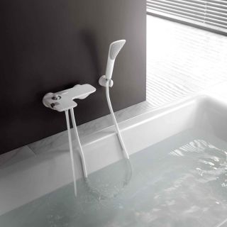 Душевая лейка Kludi Fizz с держателем белый 6767091-00